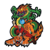 Drache-Textil-Stickerei-Patch für Schuh