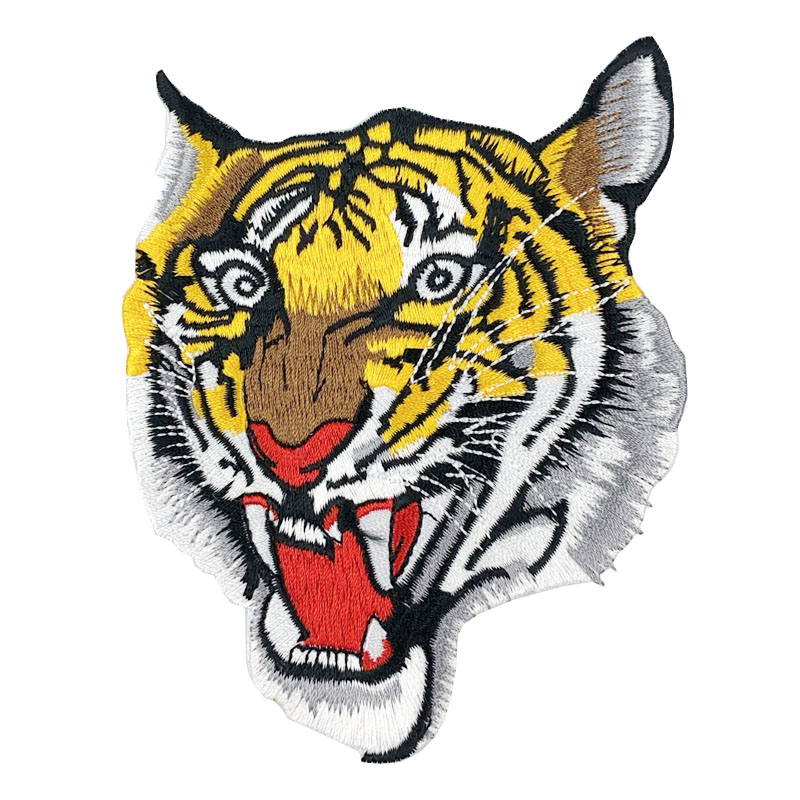 Tiger-kundenspezifischer Stickerei-Flecken für Hemden