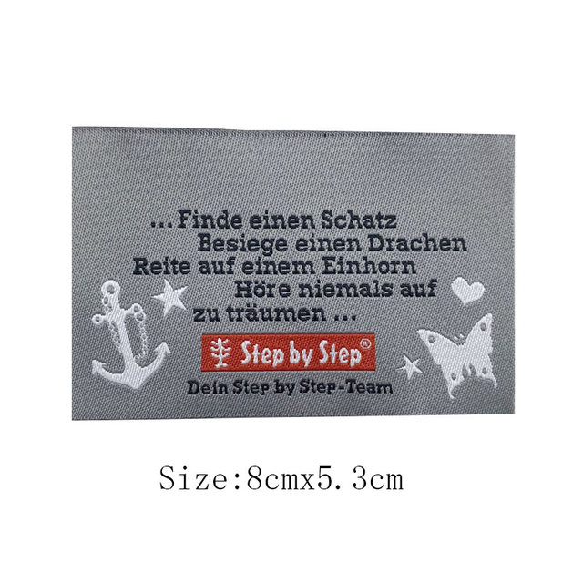 Kundenspezifisches gewebtes Etikett